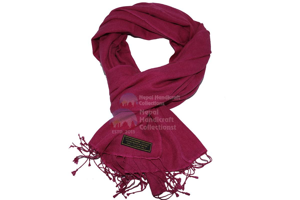 Pashmina 70-30 shawl, Pink
